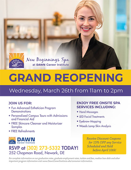 New Beginnings Spa Grand Reopening